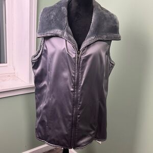 Dennis Basso Silver reversible Vest xl